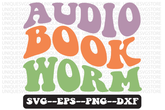 Audiobook Worm Groovy Retro Svg Design Review