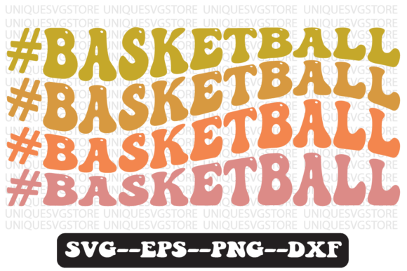 Basketball Groovy Retro Svg Design Review