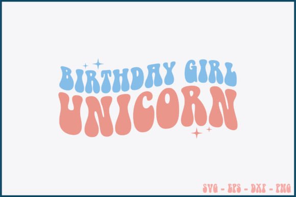 Birthday Girl Unicorn Retro Svg Design Review