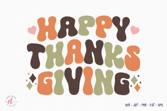 Happy Thanksgiving Retro SVG Design Review