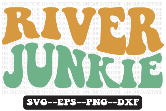 River Junkie Groovy Retro Svg Design Review